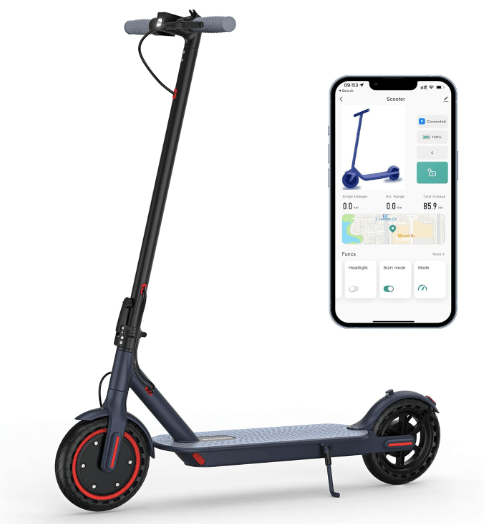 MAXSHOT V1 Electric Scooter for Adults, 8.5" Tires, 19Mph, 350W Motor, Max 21 Miles Long Range, Folding E-Scooter with Dual Braking System and App Control