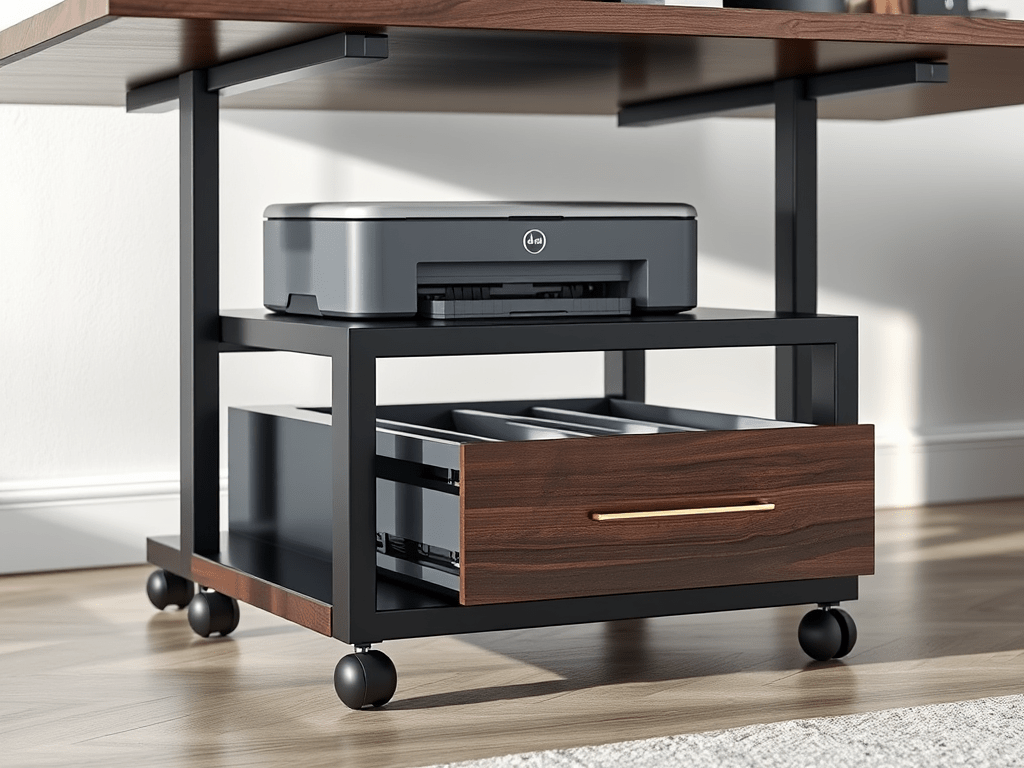 Limited Time Discount: 15% Off VASAGLE Printer Stand, Under Desk with&nbsp;Wheels