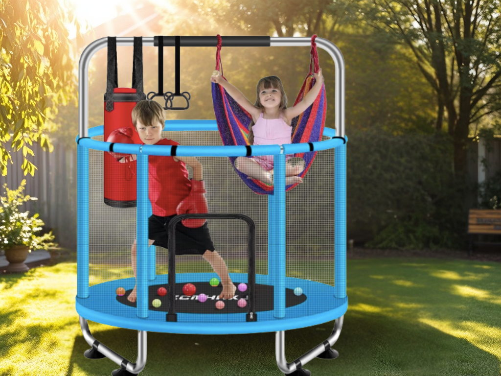 Limited Time Discount: 36% Off 55″ Trampoline for Kids with&nbsp;Enclosure