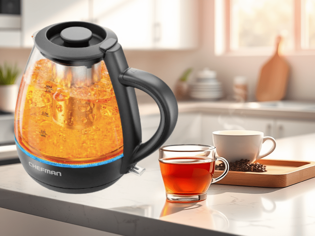 Limited Time Discount: 17% Off Chefman Electric Kettle with Tea&nbsp;Infuser