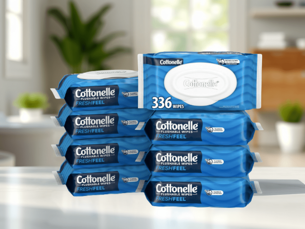 Limited Time Discount: 10% Off Cottonelle Fresh Feel Flushable Wet Wipes, 336 Total&nbsp;Wipes