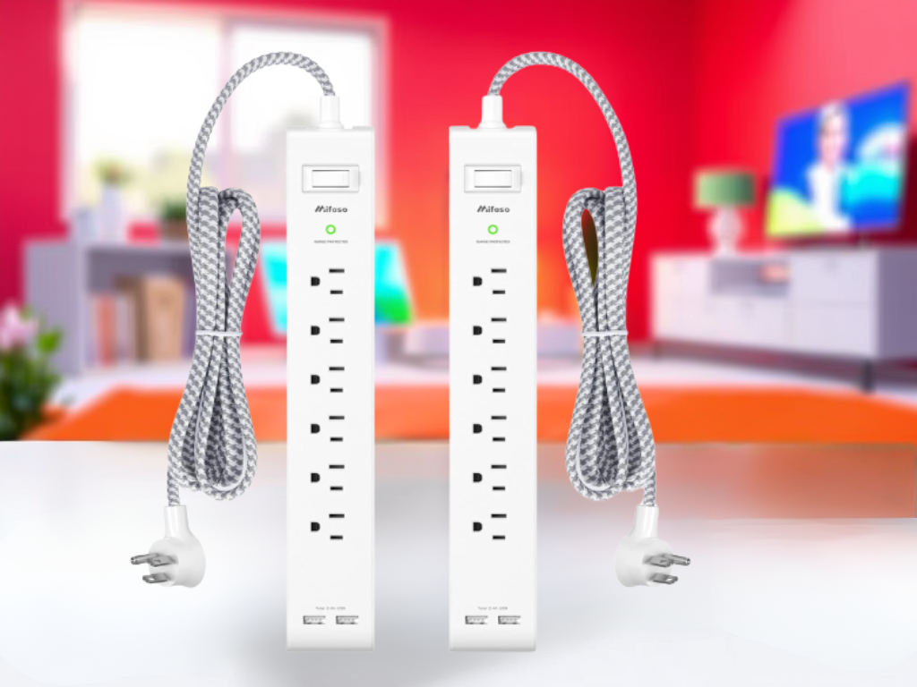Limited Time Discount: 19% Off 2 Pack 12FT Long Extension Cord Power&nbsp;Strip