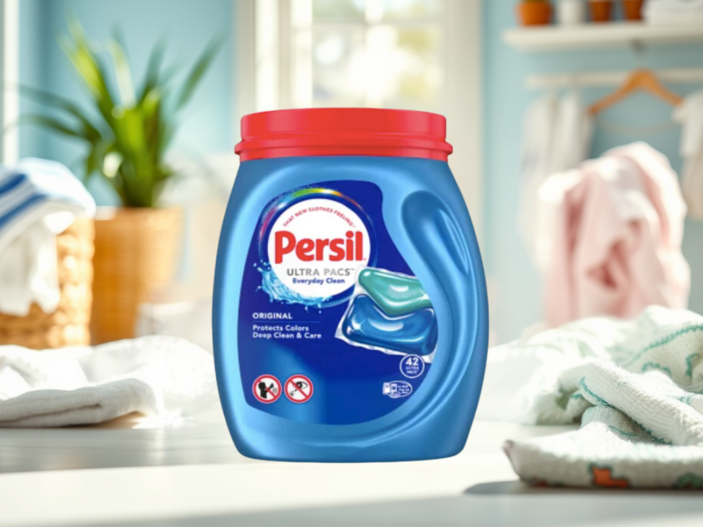 Limited Time Discount: 32% Off Persil Ultra Pacs Laundry Detergent, 42&nbsp;count