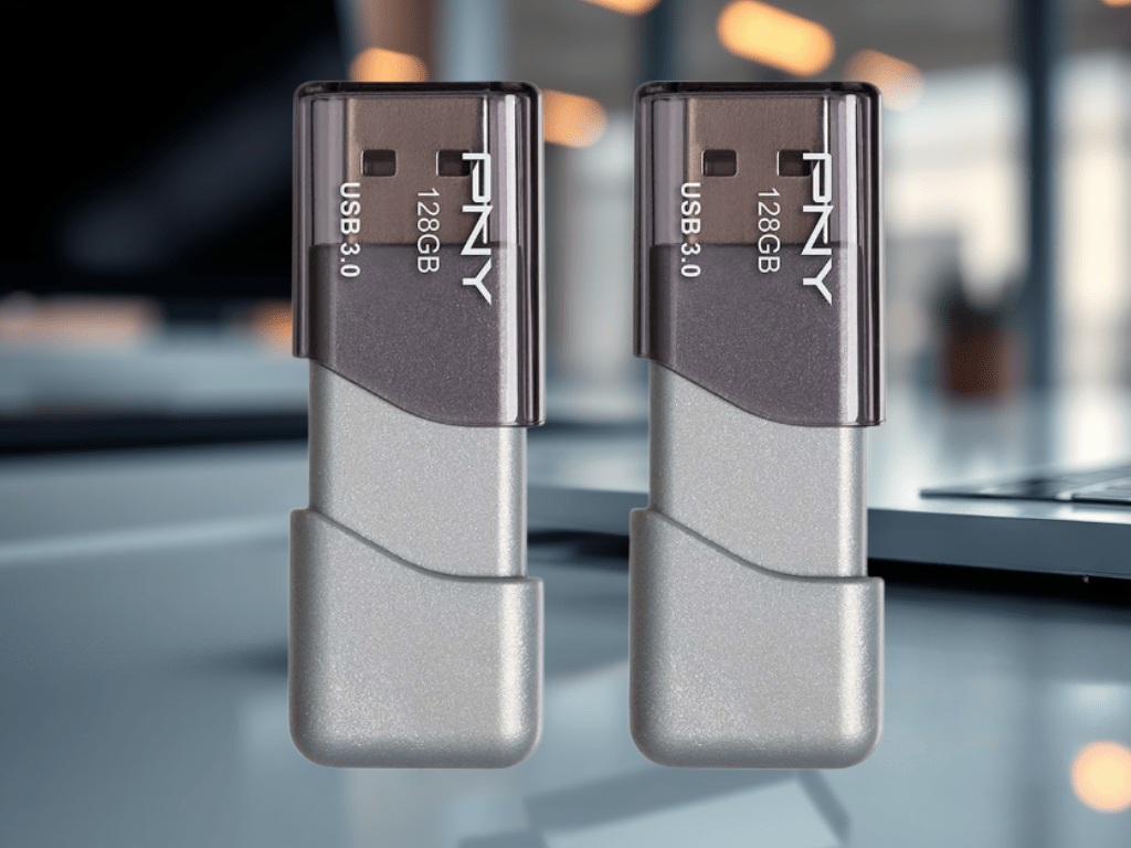 Limited Time Discount: 27% Off PNY 128GB Turbo Attaché 3 Flash Drive, Pack of&nbsp;2