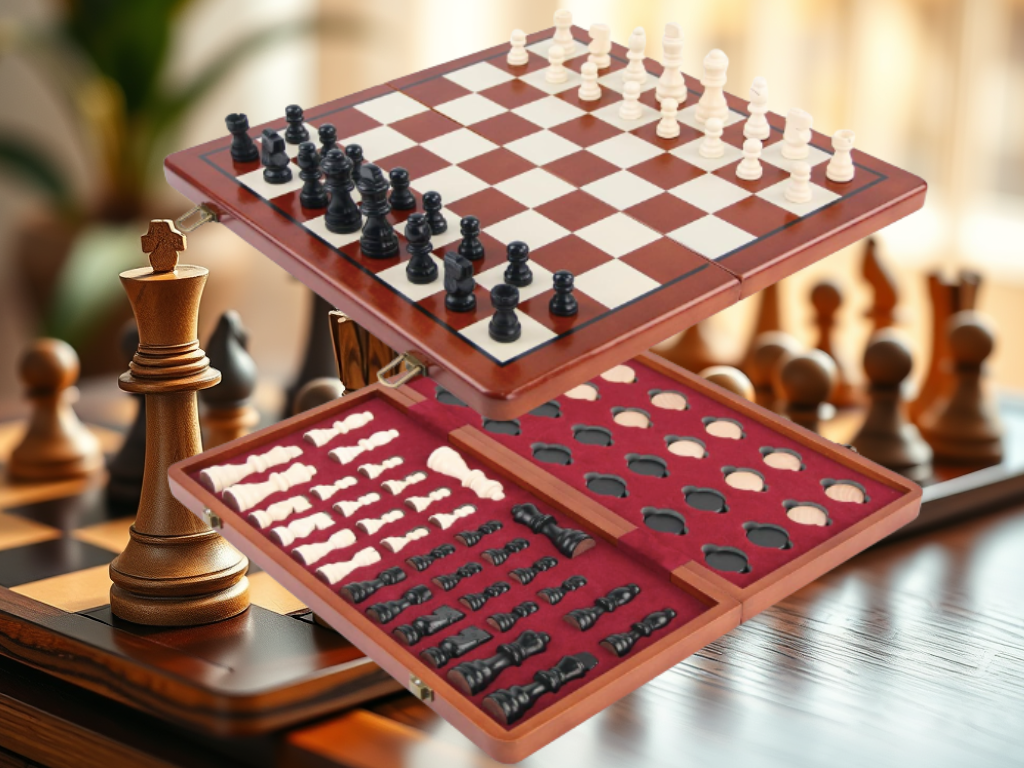 Save More with Coupon: 32% Off Magnetic Wooden Chess Set & Checkers Board&nbsp;Game