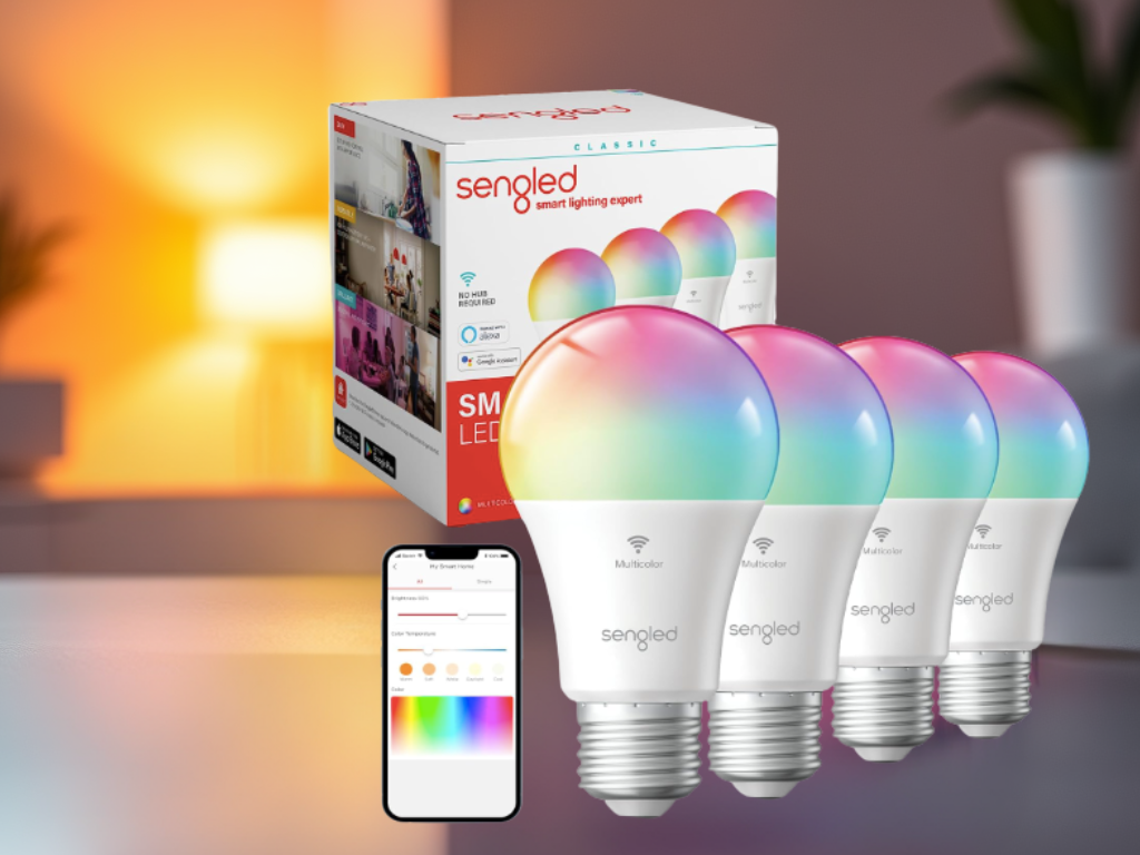 Limited Time Discount: 31% Off Sengled WiFi Color Changing Light Bulb, Set of&nbsp;4
