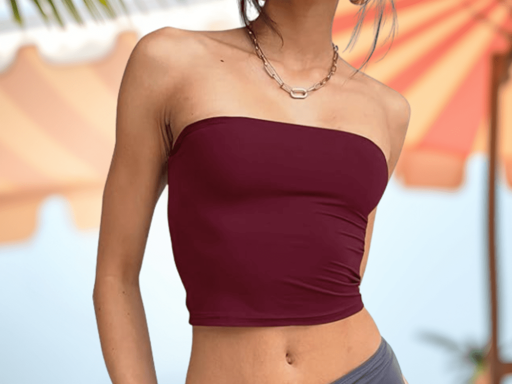 Limited Time Discount: 23% Off Trendy Queen Crop Tops Basic Sleeveless&nbsp;Bandeau