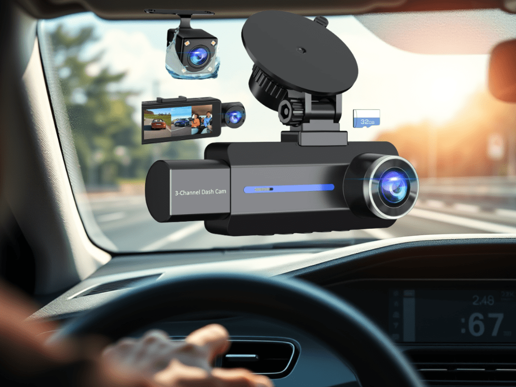Limited Time Discount: 33% Off Dash Cam Front and Rear, Triple Car&nbsp;Camera
