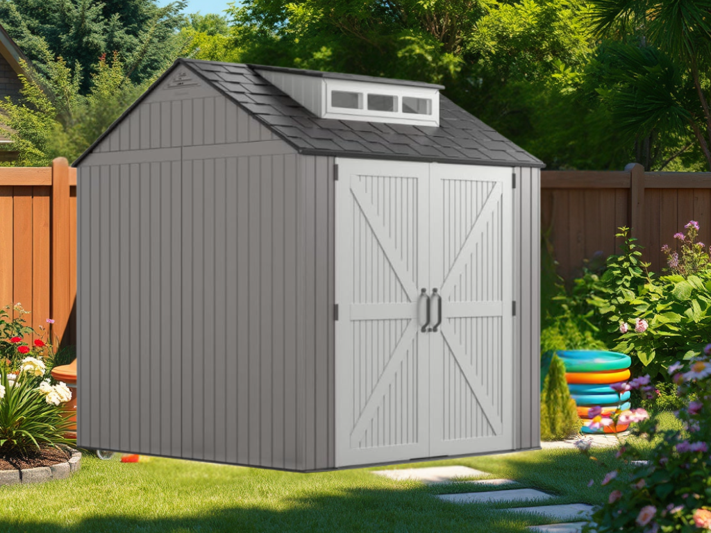 Discounted: 25% Off Rubbermaid Resin Outdoor Storage Shed With&nbsp;Floor