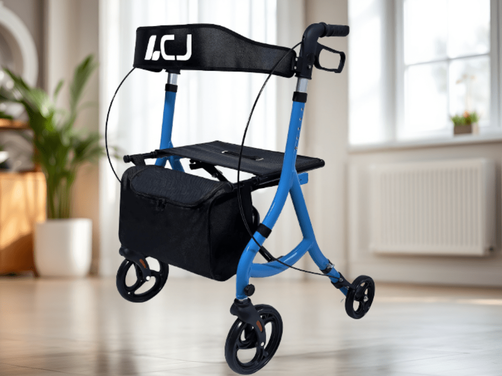 Discounted: 26% Off Foldable Walker with Seat,Supports up to 300&nbsp;lbs