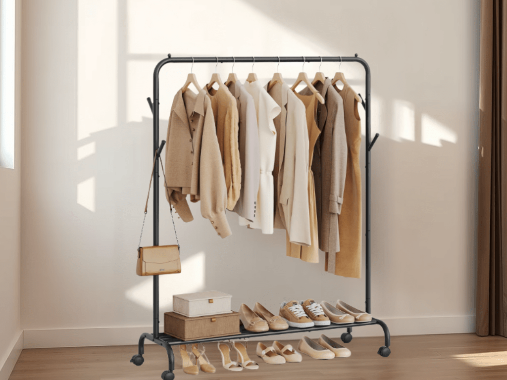 Discounted: 30% Off SONGMICS Clothing Rack with&nbsp;Wheels
