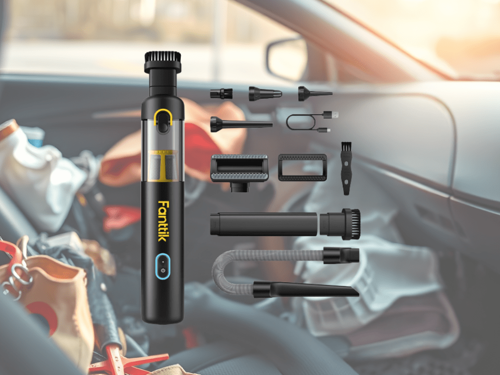 Discounted: 34% Off Fanttik V8 Apex Car Vacuum, 4-in-1 Portable Mini Cordless&nbsp;Vacuum