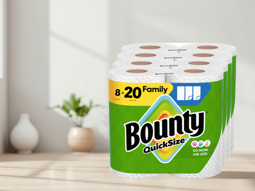 Trending: Bounty Quick Size Paper Towels, 8 Family Rolls = 20 Regular&nbsp;Rolls