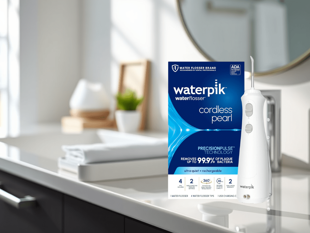 Discounted: 34% Off Waterpik Cordless Pearl Rechargeable Portable Water&nbsp;Flosser