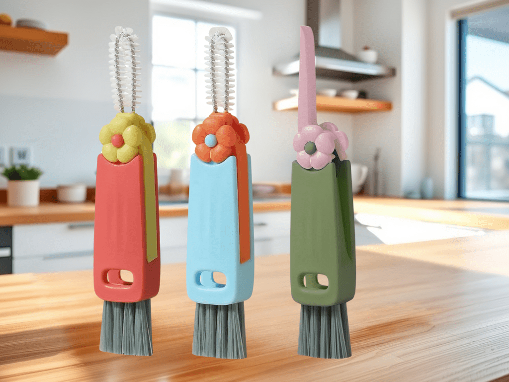 Discounted: 15% Off 3 in 1 Cup Lid Gap Cleaning Brush Set, 3&nbsp;Pack