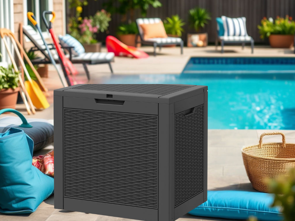 Trending: NUNU LAB 35 Gallon Outdoor Storage Box Waterproof Lockable Deck&nbsp;Box