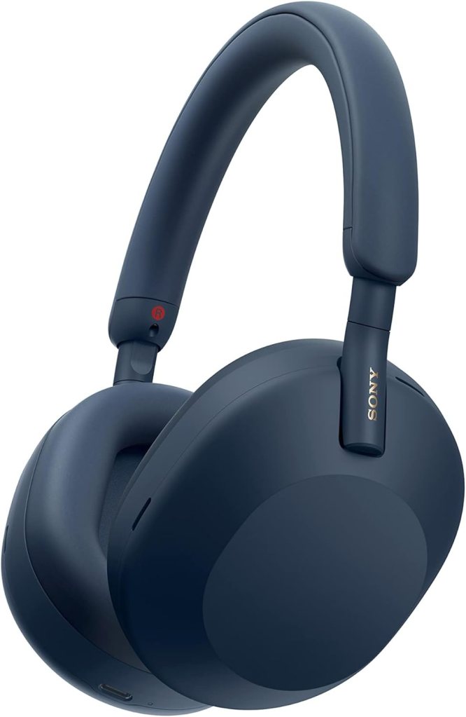 Sony WH-1000XM5 Premium Noise Canceling Headphones in Midnight Blue