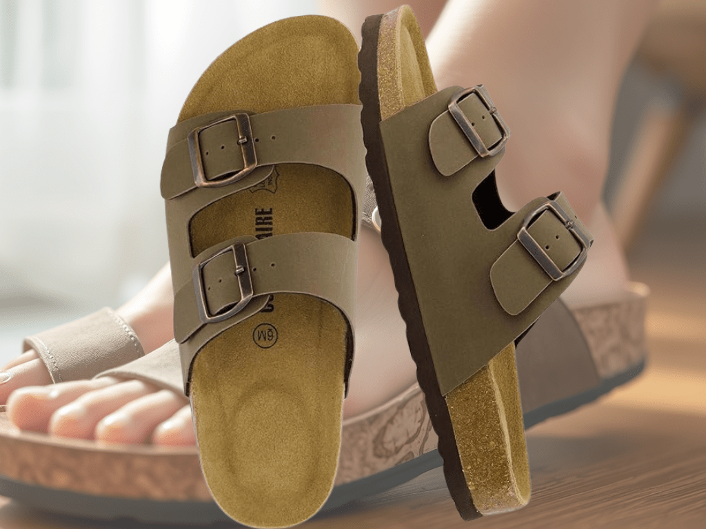 Discounted: 40% Off CUSHIONAIRE Lane Cork Footbed&nbsp;Sandals