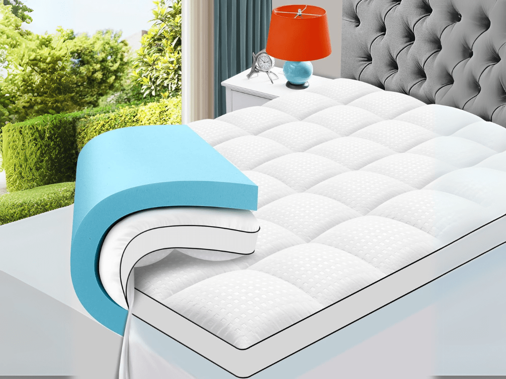 Discounted: 16% Off MASVIS Queen Size Dual Layer 4 Inch Memory Foam Mattress&nbsp;Topper