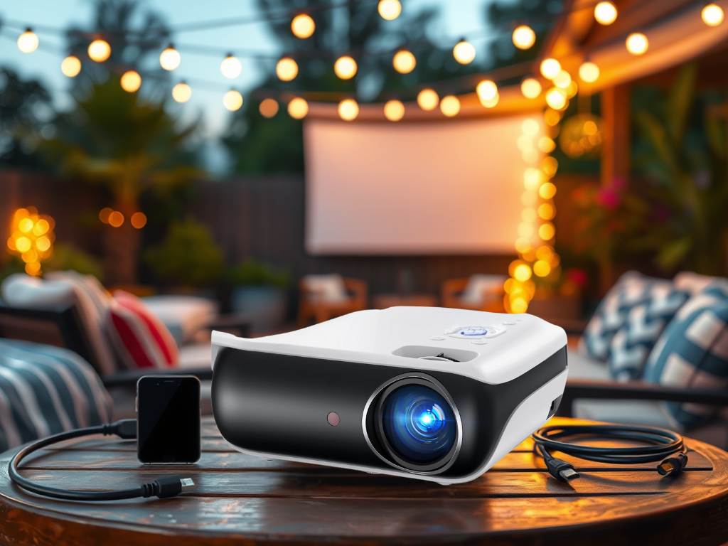 Discounted: 46% Off HAPPRUN Native 1080P Bluetooth&nbsp;Projector