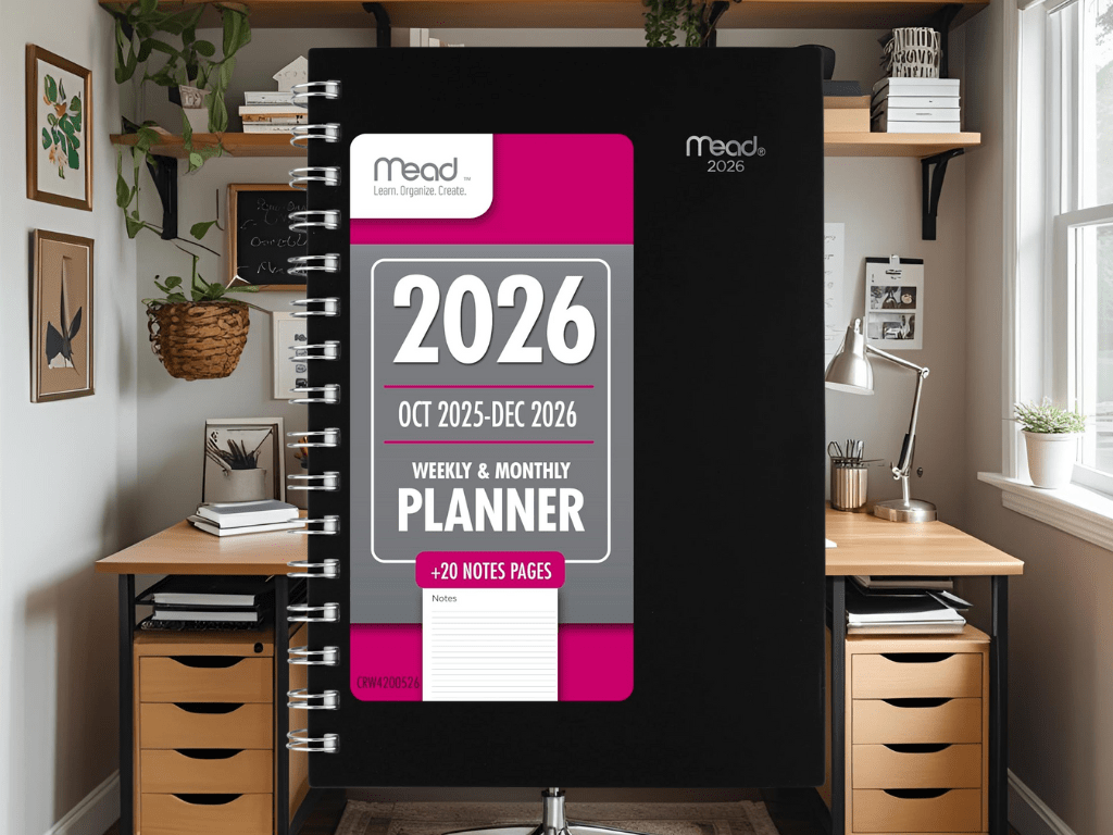 Discounted: 18% Off Mead 2026 Planner, Weekly & Monthly,&nbsp;15-Month