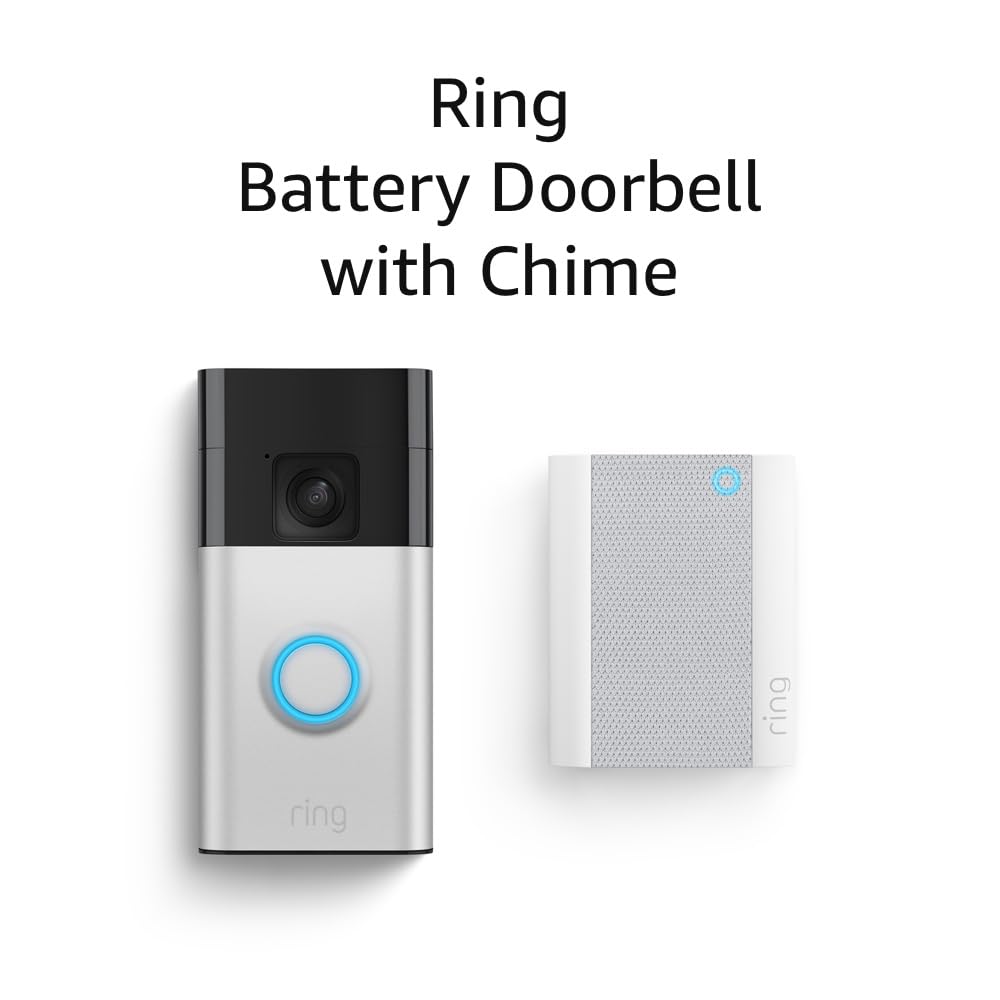 Ring Battery Doorbell with Chime displayed on a white background.