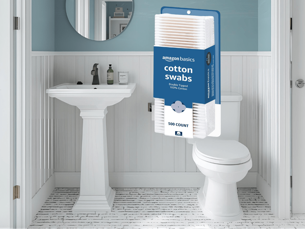 Discounted: 22% Off Amazon Basics Cotton Swabs for Personal Hygiene and Baby Care, 500&nbsp;Count