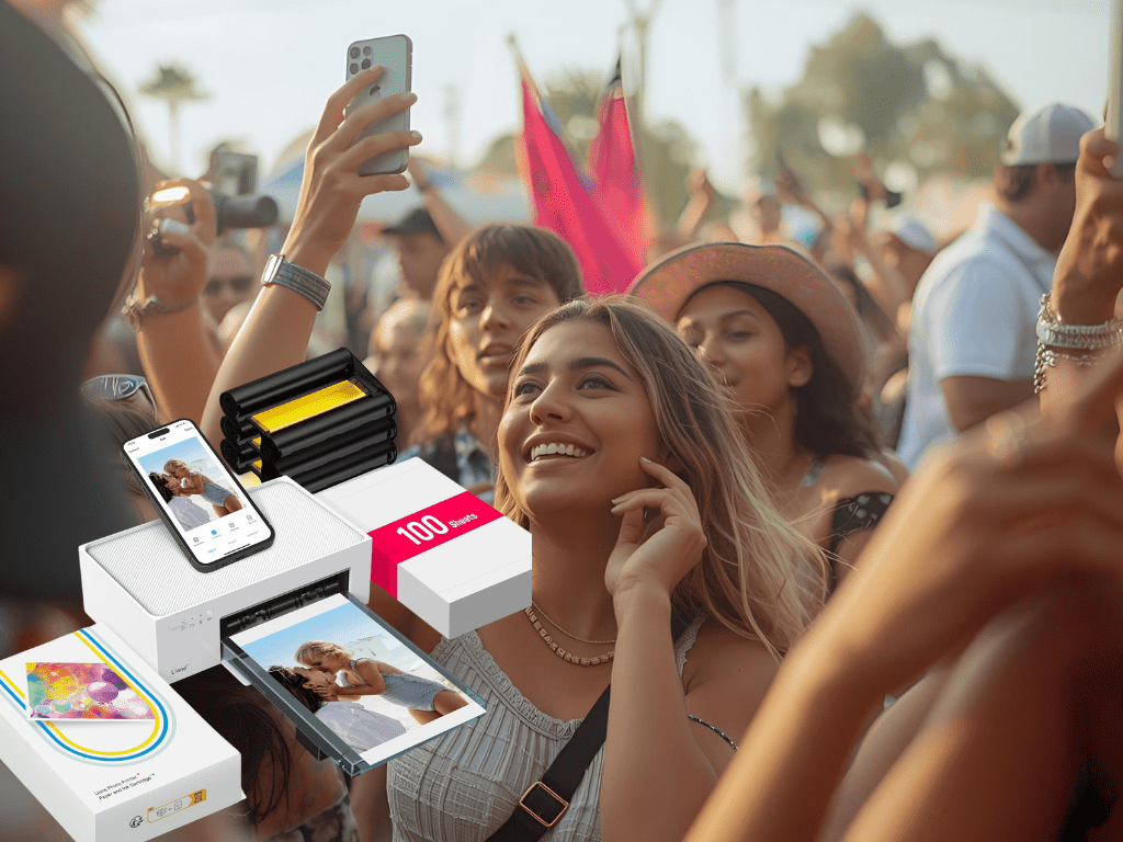 Discounted: 36% Off Liene M100 4×6” Photo Printer,  100 Sheets & 3&nbsp;Cartridges