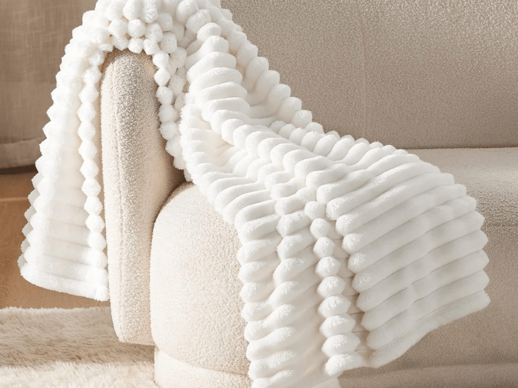 Prime Big Deal: 20% Off Bedsure GentleSoft White Throw&nbsp;Blanket