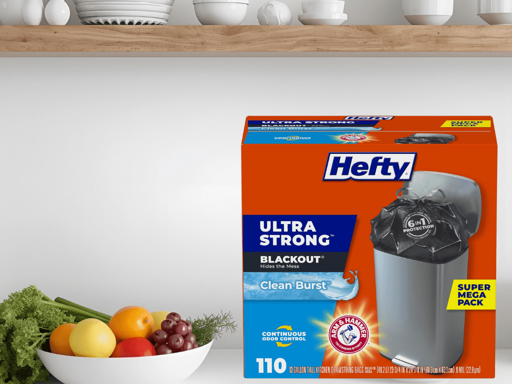 Discounted: 32% Off Hefty Ultra Strong 13 Gallon Trash Bags, 110 Bags 